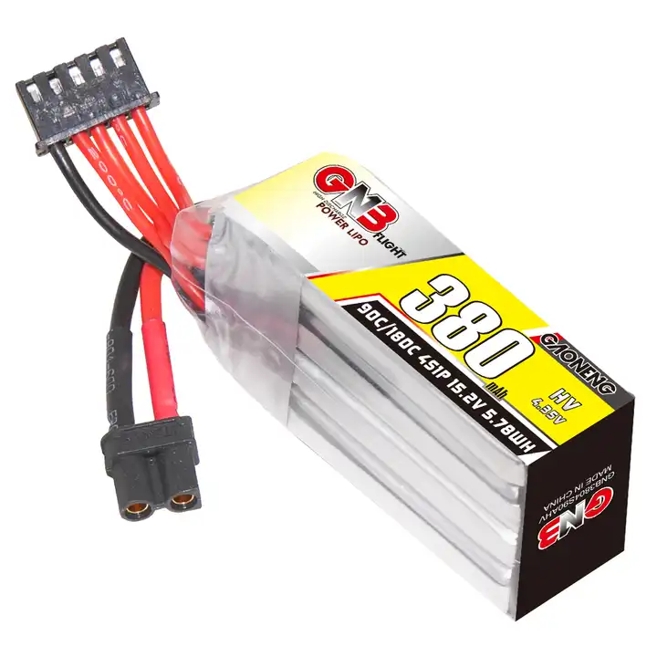 Gaoneng GNB 15.2V 4S 380mAh 90C LiHV Micro Battery - XT30 for  Eagle1