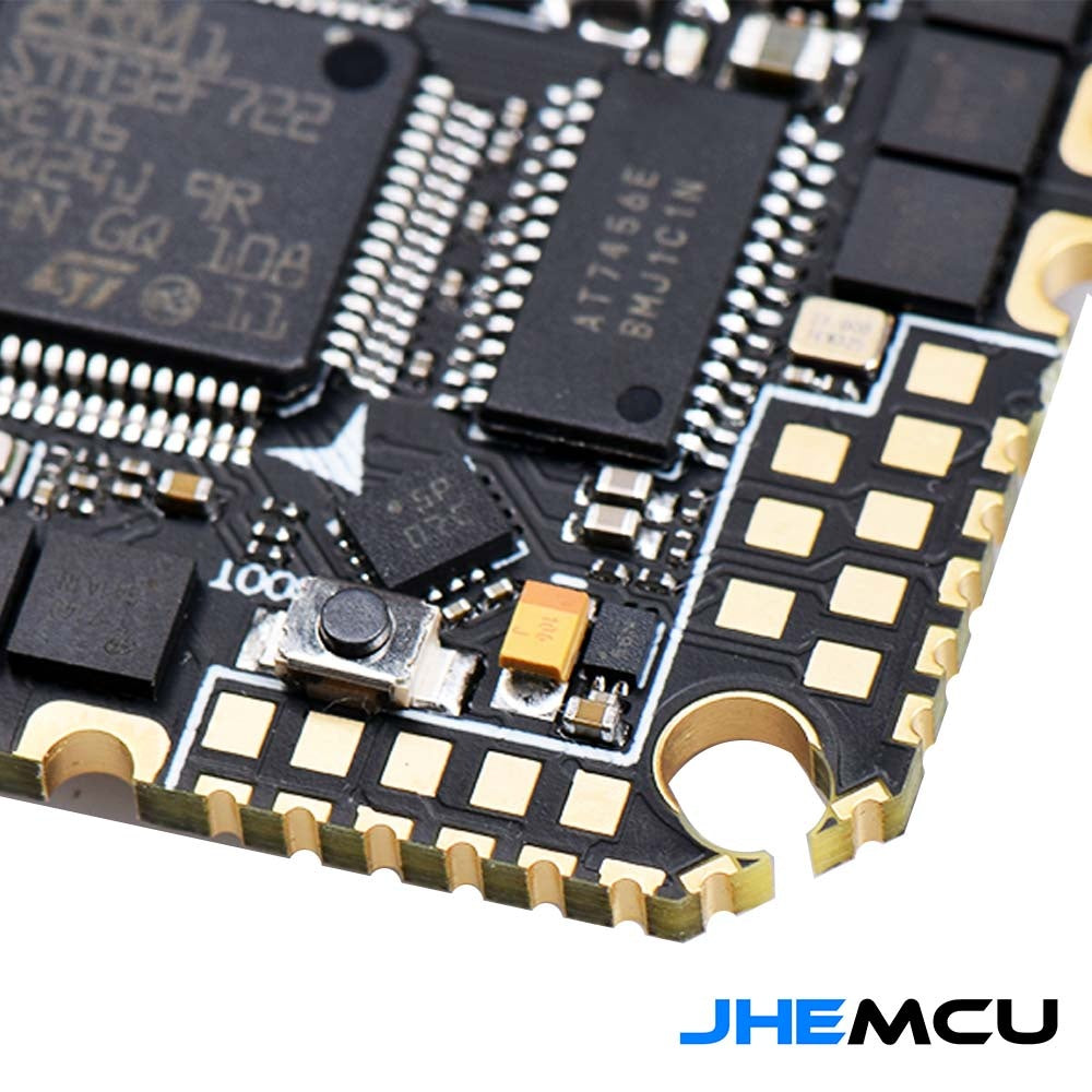 JHEMCU GHF722 F7 HD 2-6S AIO Whoop/Toothpick Flight Controller (w/ 40A 16Bit 4in1 ESC)